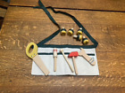 Jouet ceinture utilitaire outils en bois lin tablier en bois scie marteau écrous boulons