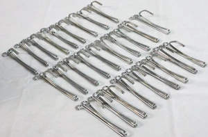 Slip On Header Hooks Vtg Stainless Steel for Pleated Drapes Curtains Lot of 28 - Picture 1 of 9