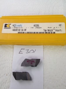 2 NUOVI INSERTI IN CARBURO KENNAMETAL NG-3108L TOP NOTCH.  GRADO K68. {E301} - Foto 1 di 2