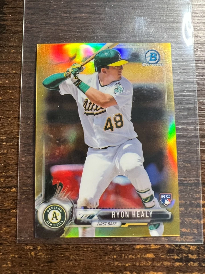 A121,374 - 2017 Bowman Chrome Mini Gold Refractors #35 Ryon Healy/50 - Image 1 of 1