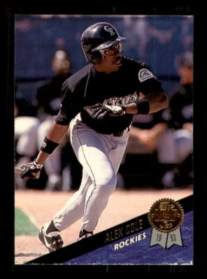 1993 Baseball 1993 Leaf Alex Cole Colorado Rockies #312 1 - Image 1 of 2