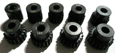 NUGGETWORKS 32P Teilung 5mm Welle Ritzel Zahnräder 11t bis 30t Zähne passend RC Brushless Motor