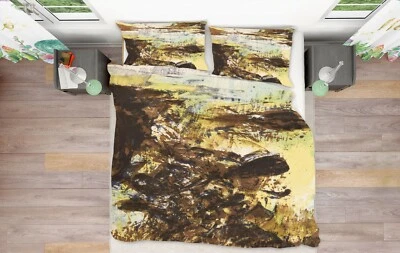 3D Ink Abstract ZHUA606 Bed Pillowcases Quilt Duvet Cover Set Queen King Zoe - Изображение 1 из 4