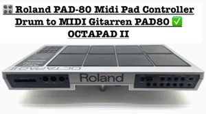 🎛️ Roland PAD-80 Midi Pad Controller Drum to MIDI Gitarren PAD80 ✅ OCTAPAD II - Bild 1 von 24