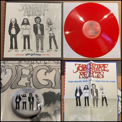 JOBCENTRE REJECTS Ultra Rare NWOBHM 1978-1982 LP Red Vinyl 300 + Poster + Button - Image 1 of 4