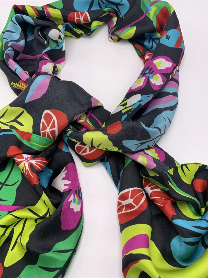 ECHO 100 Silk Scarf Rectangle Cooper Circles K105