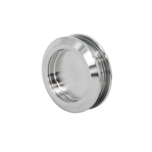 Muschelgriff Edelstahl Silber Einlassgriff Glas Türgriff Griffmuschel Griffmulde - Bild 1 von 7
