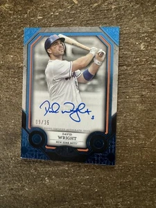 2024 Topps Tier One David Wright Blue Auto /35 - Picture 1 of 2