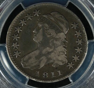 1811 50c Bust Half. PCGS VF 25. Small 8. - Picture 1 of 5