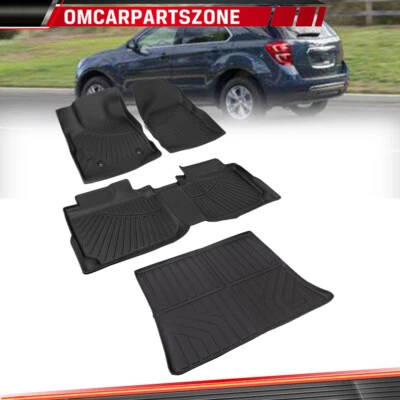 All Weather Floor Mats + Cargo Liner For 2012-2017 Chevrolet Equinox GMC Terrain - Image 1 of 4