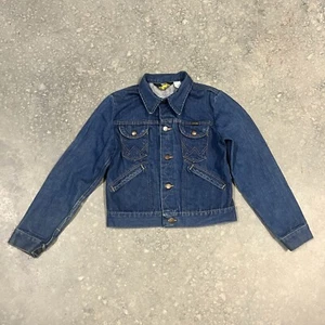 Chaqueta vaquera vintage Wrangler para niños 14 oz talla 18 100 % algodón 902 BWNR años 60 70 - Imagen 1 de 12