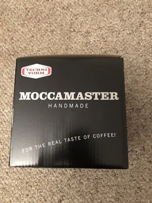 Moccamaster Handmade Glass Jug with Mixing Lid 10 Cup Black Techni Vorm New - Image 1 of 4