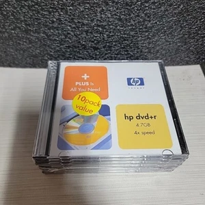 HP INVENT DW00021 DVD+RW 4X 4.7GB DATA 10 PACK Factory Sealed - Picture 1 of 1