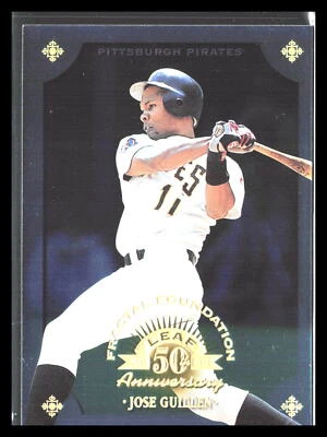 Jose Guillen 1998 Leaf #77    Fractal Foundations Pittsburgh Pirates - Image 1 of 2
