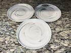 Yedi Housewares Marble Lunch Salad Plates Grey White Classic Coffee Tea Set of 3