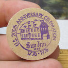 Wood Nickel from Sun Inn 1776-1976 200th anniv Bethlehem Pennsylvania token coin