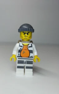 Lego City Figurine Cty0618 – Police – Jail Prisoner prisonnier Minifigure - Picture 1 of 2