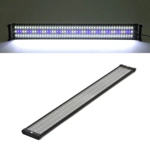 LAMPADA PLAFONIERA ACQUARIO 72 LED 90CM 90-110CM LUCE BIANCA BLU PESCI PIANTE - Foto 1 di 11