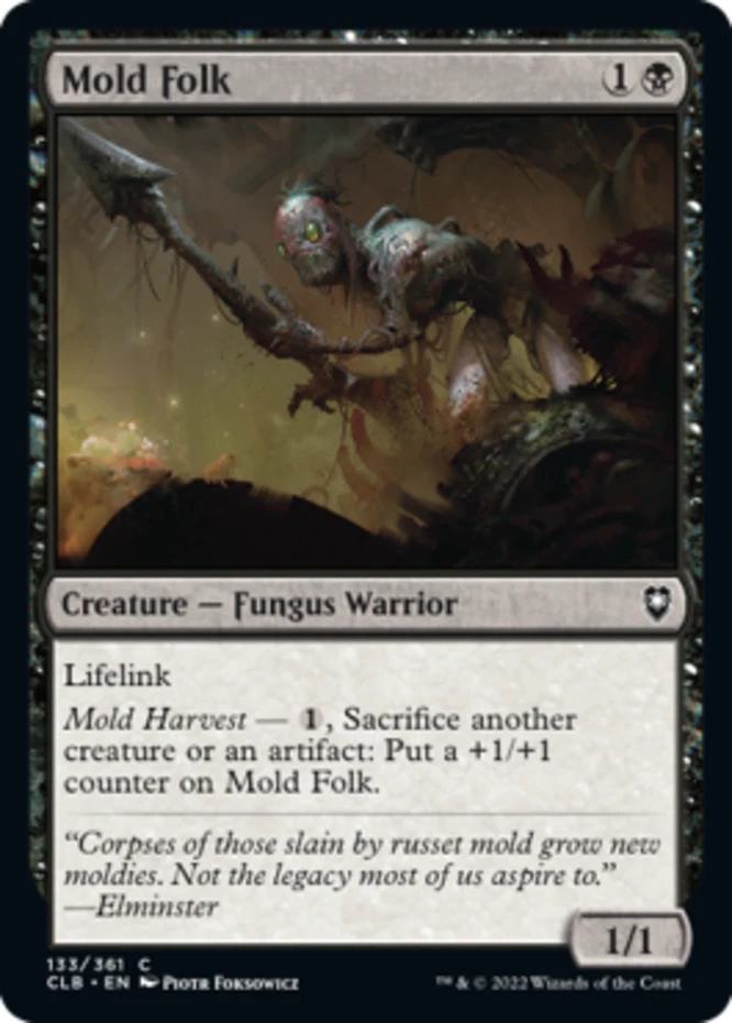 x1 Mold Folk - Battle for Baldur's Gate - NM - MTG - Image 1 of 1