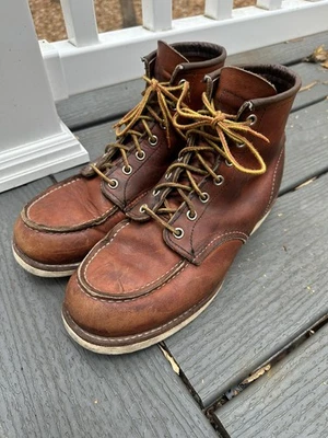 Red Wing 875 Men's 6-inch Classic Moc Toe Boots-Brown 8.5D - Image 1 of 4