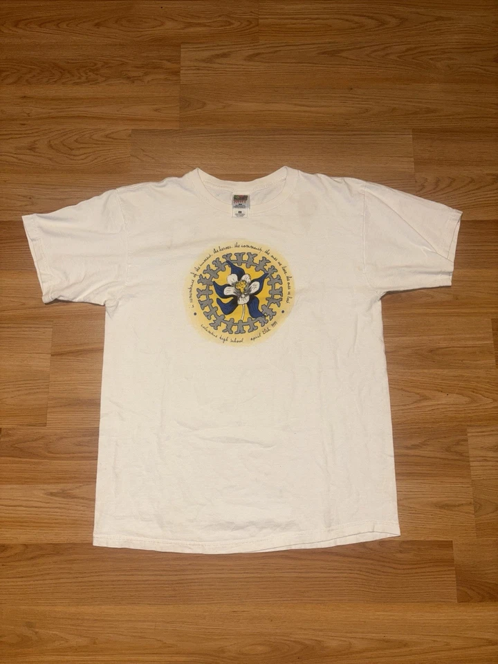 Camiseta Columbine High School Memorial Vintage 1999 Años 90 Camiseta L Foto 1 de 4