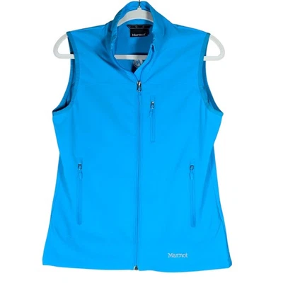 Chaleco Marmot Mujer Medio Azul Softshell Exterior Senderismo Sin Mangas Bolsillos con Cremallera Foto 1 de 4