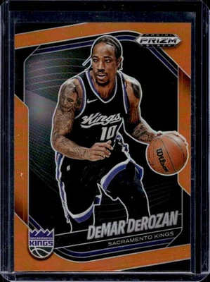 2024-25 Prizm черный DeMar DeRozan оранжевый призмы #12/49 королей - Изображение 1 из 2