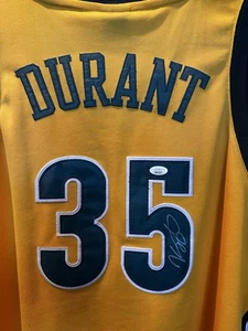 Kevin Durant Signed 2007-08 SuperSonics Addidas Yellow Authentic Jersey Auto LOA - Picture 1 of 9