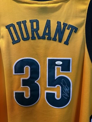 Kevin Durant Signed 2007-08 SuperSonics Addidas Yellow Authentic Jersey Auto LOA - Image 1 of 4