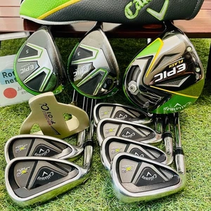 LH Callaway Fullset EPIC FLASH 1w GBB 3w5w X hot2 Iron 5-9Pw 10Pcs Golf Japan - Picture 1 of 24