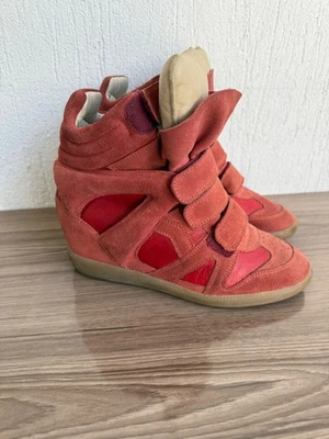 Isabel Marant Gamuza Bekett Wedge Zapatillas Foto 1 de 4