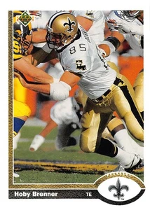 Hobby Brenner 1991 Upper Deck 391 New Orleans Saints Football Card - Bild 1 von 2