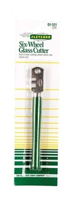 Fletcher Six-Wheel Green Fixed Blade Turret Glass Cutter 4 L in. - Picture 1 of 1