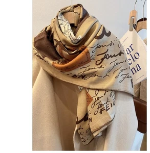 New High Luxury!  30% Silk & 70% Wool Hand Rolled Edges Wrap Scarf Shawl 53' - Picture 1 of 5
