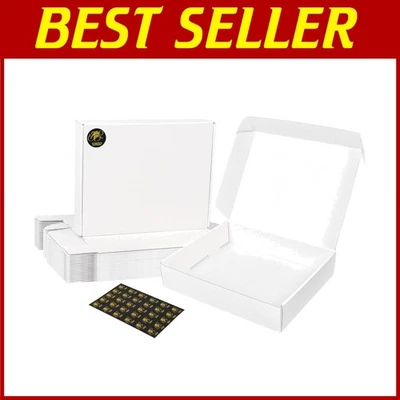 White Cardboard Shipping Boxes 10x8x2" 40 Pack - Image 1 of 4