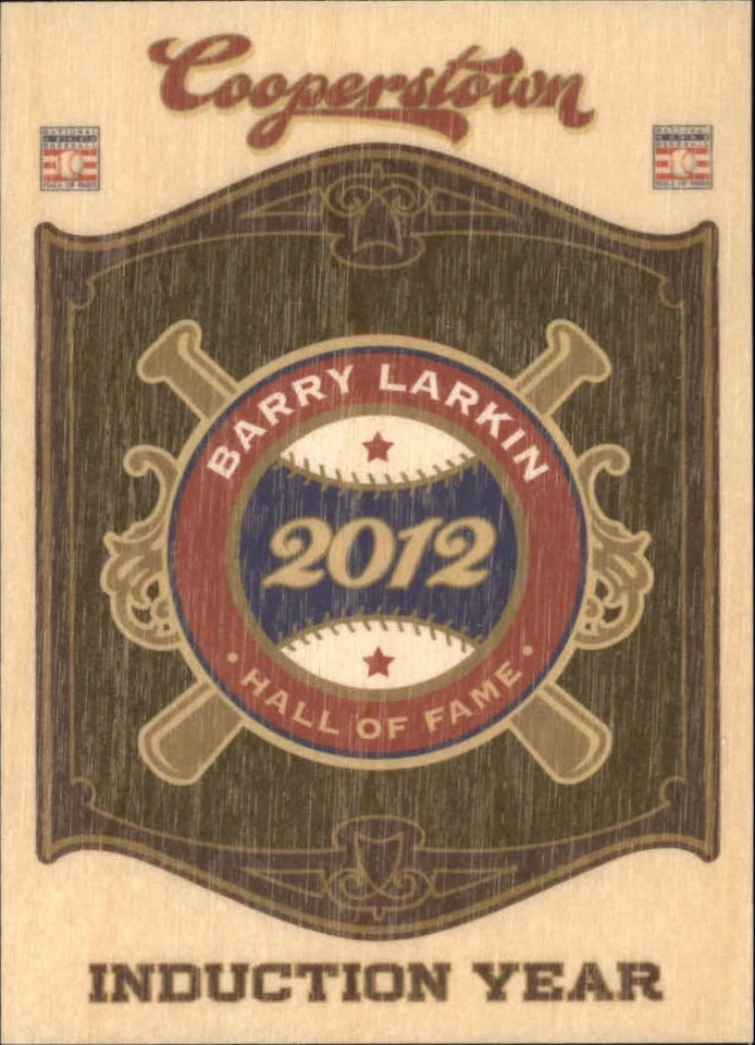 2012 Panini Cooperstown HOF Classes Induction Year #20 Barry Larkin - BB - Image 1 of 2