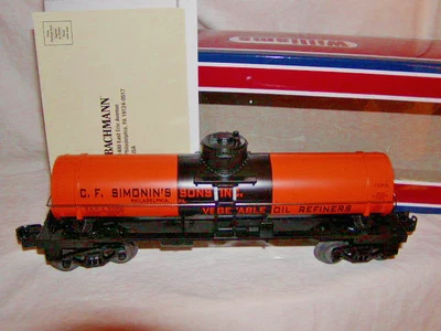 Williams Bachmann 48102 C.F. Simonins Sons Single Dome Tank Car O27 New MIB Seal - Image 1 of 4