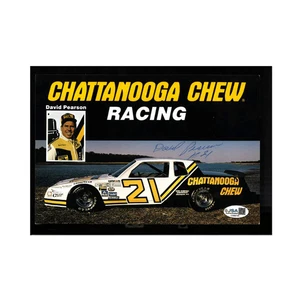 David Pearson Nascar Autographed Signed Chattanooga Chew Racing 6x9 Postcard - Picture 1 of 2