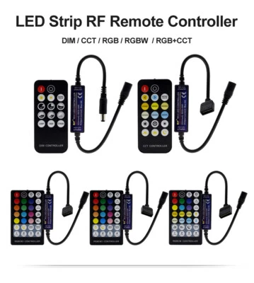 LED RF Controller Remote Control Single Color CCT RGB RGBW RGB+CCT LED Strip  - Image 1 of 2