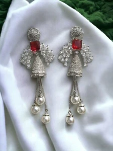 Indian High Quality New Bollywood Style Tradition Fancy Earring Fashion Jewelry - Picture 1 of 52
