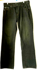 Men's Vigoss USA Jeans Straight Leg Black Denim Jeans Size 33X33 - H00129-A3