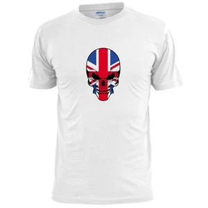Camiseta para hombre Union Jack calavera tatuaje artístico - Imagen 1 de 2