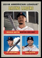 2019 Topps Heritage #62 Jose Altuve Mookie Betts J.D. Martinez