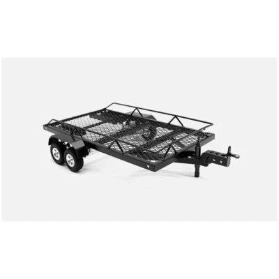 RC DIY Trailer With Hitch Mount For 1/18 TRX4M SCX24 FMS18 FMS24 RC Crawler Car - Image 1 of 4