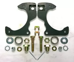 1963-1970 Chevy Pickup Truck C10 Zinc Disc Brake Bracket Kit Pair Chevrolet GMC - Picture 1 of 1