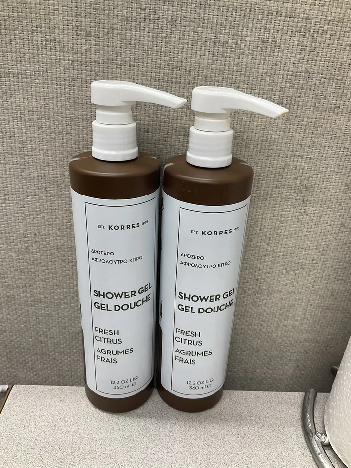 Лот из 2 Korres гель для душа свежие цитрусовые AGRUMES FRAIS 12,2 унц / 360 мл - Изображение 1 из 1