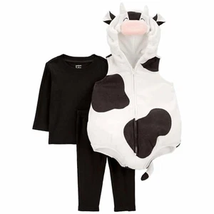 Carter's Baby Cow Halloween Costume 3 6 9 12 18 24 Months M Infant Set 6m 9m NWT - Picture 1 of 7