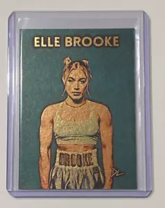 Elle Brooke Limited Gold Plated Edition Artist Signed “Boxer” Trading Card 1/1 - Picture 1 of 2