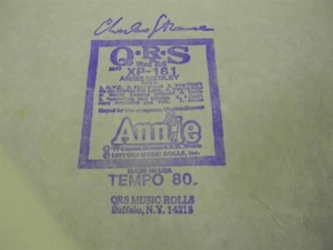 Annie Medley Teil 2, XP-181, 7 Songs QRS Player Klavier Wortrolle - P6 - Bild 1 von 5