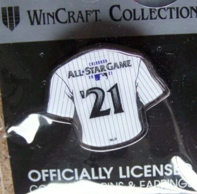 2021 AS All-Star Game pin '21 jersey shape Colorado Rockies host at Coors Field - Image 1 of 4